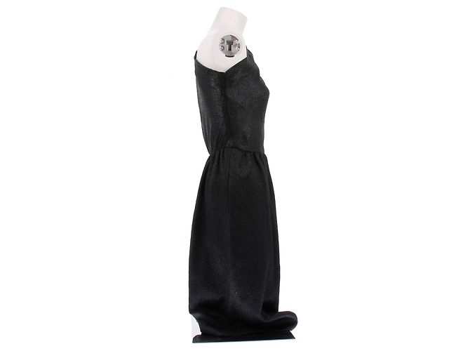 Saint Laurent Schwarzes Maxikleid - Ansicht 3