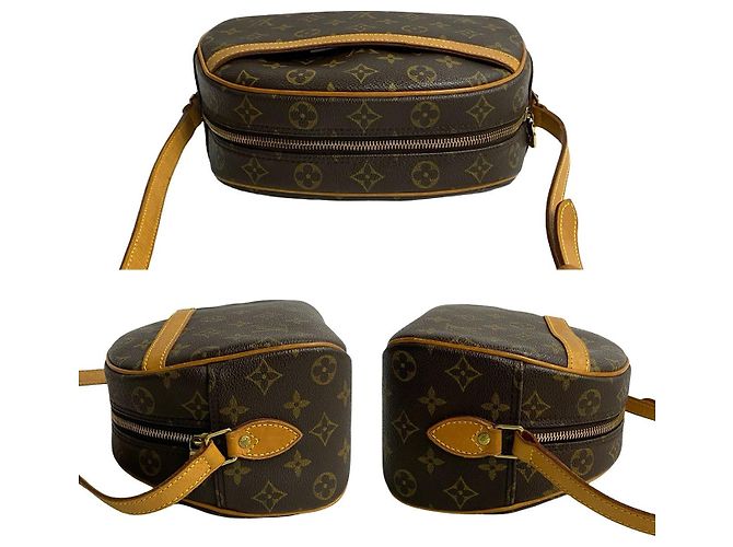 Borsa a tracolla in pelle Louis Vuitton Monogram Marrone - vista 6