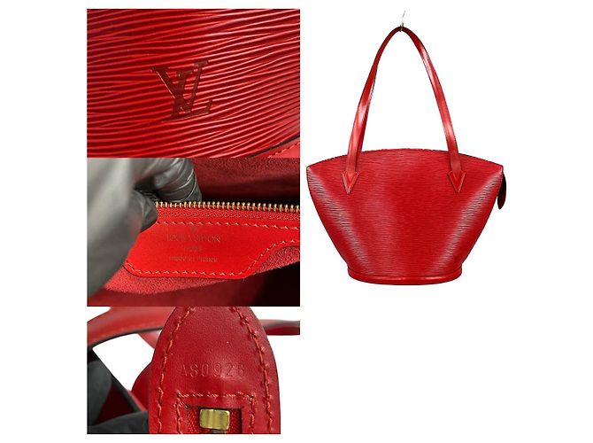Louis Vuitton Saint Jacques Epi Tote Bag Rot - Ansicht 4