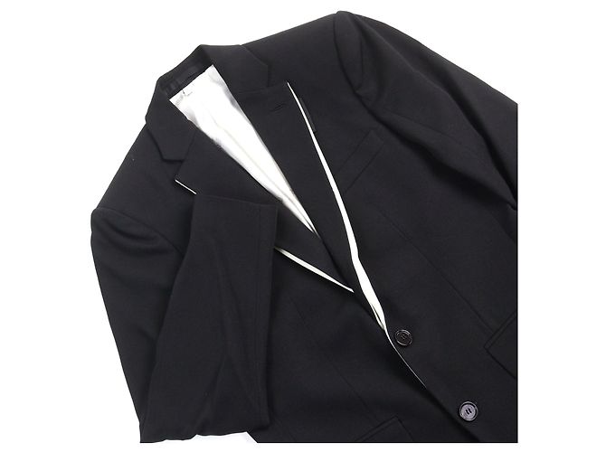 Chaqueta de Lana a Medida Burberry Londres Negro Blanco - vista 2