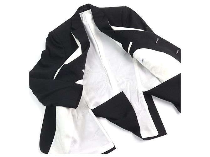 Chaqueta de Lana a Medida Burberry Londres Negro Blanco - vista 3