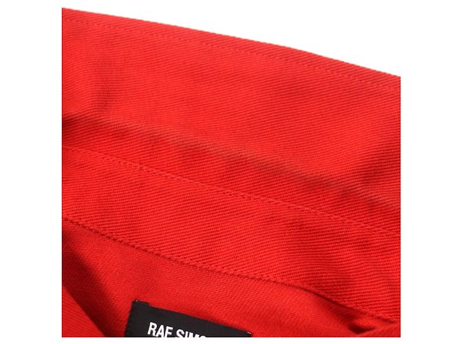 Autre Marque Chaqueta de denim slim fit CARRY OVER de RAF Simons Roja - vista 10