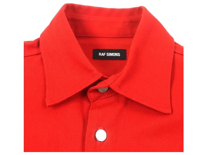 Autre Marque Chaqueta de denim slim fit CARRY OVER de RAF Simons Roja - vista 2