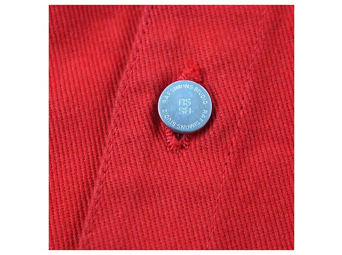 Autre Marque Chaqueta de denim slim fit CARRY OVER de RAF Simons Roja - vista 6