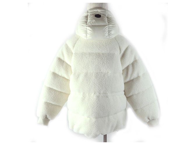 Autre Marque Mackage Edana Nylon Polyester Down Jacket Beige Cream - view 3