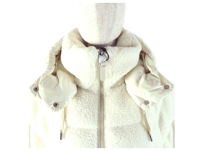 Autre Marque Mackage Edana Nylon Polyester Down Jacket Beige Cream - view 4
