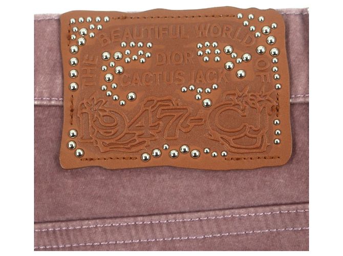 Pantaloni in cotone Dior×Cactus Jack Rosa - vista 7