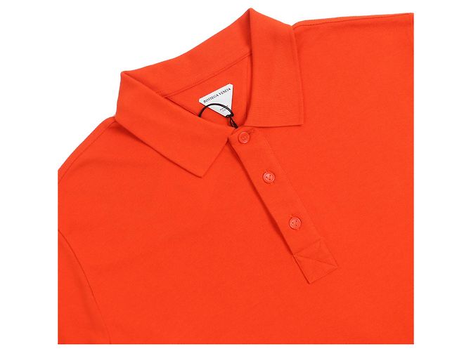 Polo Bottega Veneta in Cotone Arancione - vista 3