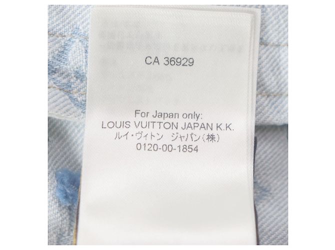 Jaqueta de denim monograma em algodão e poliéster Louis Vuitton Tyler The Creator Azul Azul claro - vista 12