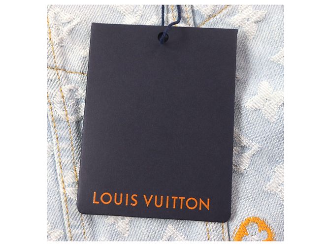 Jaqueta de denim monograma em algodão e poliéster Louis Vuitton Tyler The Creator Azul Azul claro - vista 13
