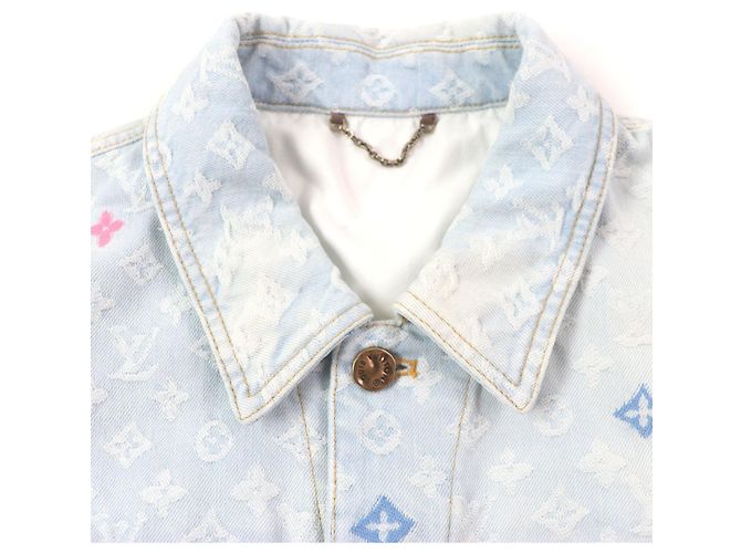 Jaqueta de denim monograma em algodão e poliéster Louis Vuitton Tyler The Creator Azul Azul claro - vista 2