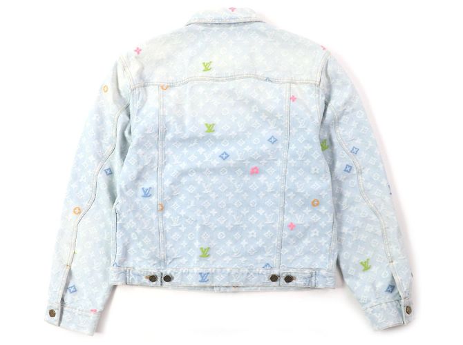 Jaqueta de denim monograma em algodão e poliéster Louis Vuitton Tyler The Creator Azul Azul claro - vista 3