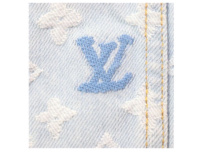 Jaqueta de denim monograma em algodão e poliéster Louis Vuitton Tyler The Creator Azul Azul claro - vista 8