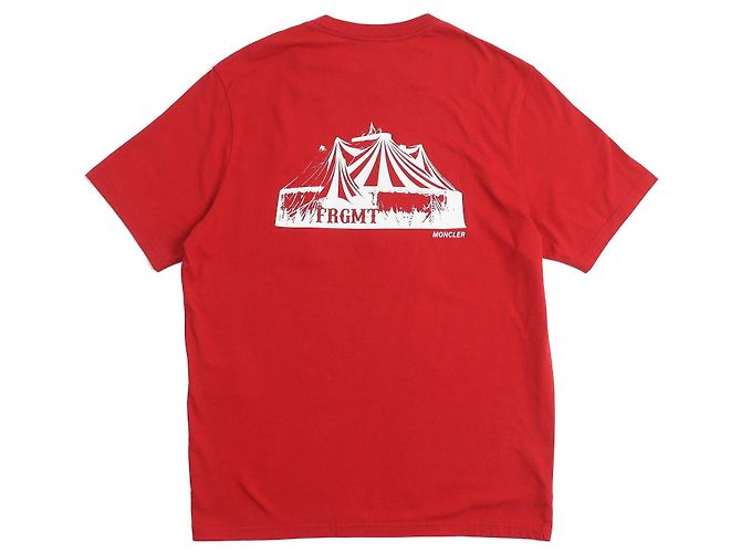 Camiseta de algodón Moncler Genius 7 Fragment Roja - vista 2