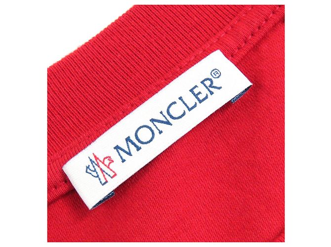Camiseta de algodón Moncler Genius 7 Fragment Roja - vista 5