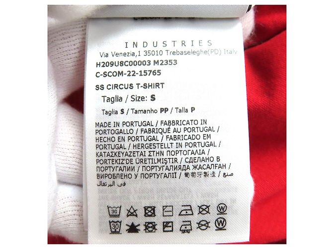 Camiseta de algodón Moncler Genius 7 Fragment Roja - vista 8