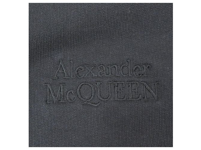 Baumwollpullover mit Parker-Logo-Stickerei von Alexander McQueen Schwarz - Ansicht 4