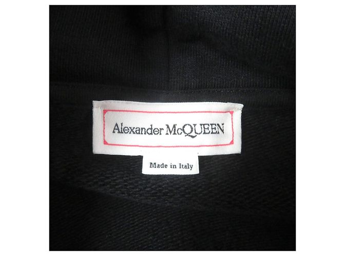Baumwollpullover mit Parker-Logo-Stickerei von Alexander McQueen Schwarz - Ansicht 5