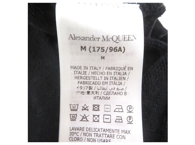 Baumwollpullover mit Parker-Logo-Stickerei von Alexander McQueen Schwarz - Ansicht 6