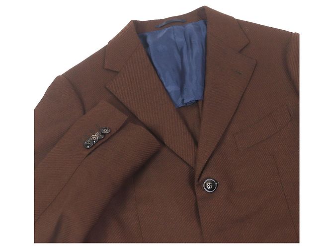 Autre Marque Chaqueta de lana sin estructura BARBA Castaño - vista 2
