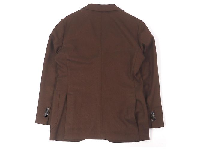 Autre Marque Chaqueta de lana sin estructura BARBA Castaño - vista 4