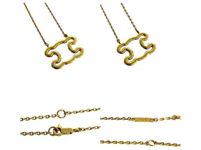 Céline Celine Triomphe Frame Halskette Golden - Ansicht 3