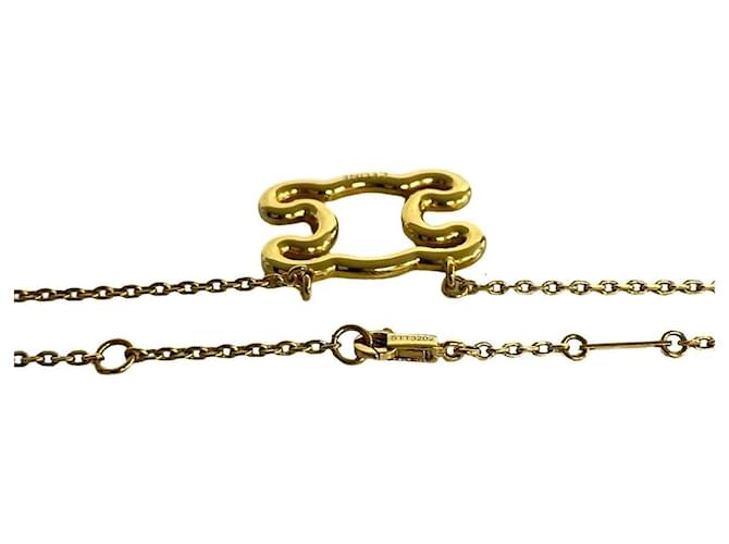 Céline Celine Triomphe Frame Halskette Golden - Ansicht 4