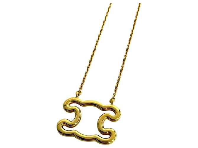 Céline Celine Triomphe Frame Halskette Golden - Ansicht 5