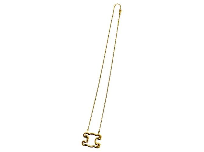 Céline Celine Triomphe Frame Halskette Golden - Ansicht 6