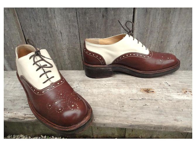 Sartore Clyde Richelieu Stringate in Pelle Marrone Crema - vista 2