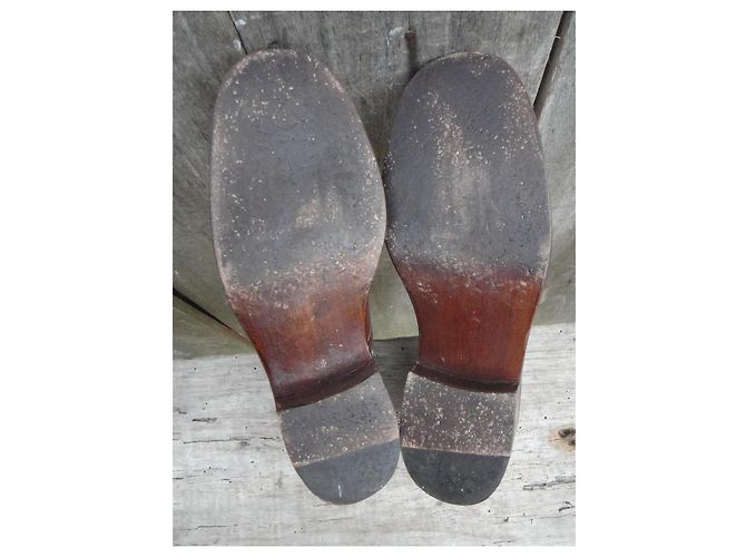Sartore Clyde Richelieu Stringate in Pelle Marrone Crema - vista 5
