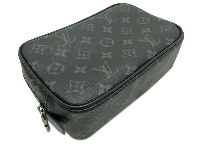 Louis Vuitton Monogram Eclipse Clutch Tasche Schwarz - Ansicht 3