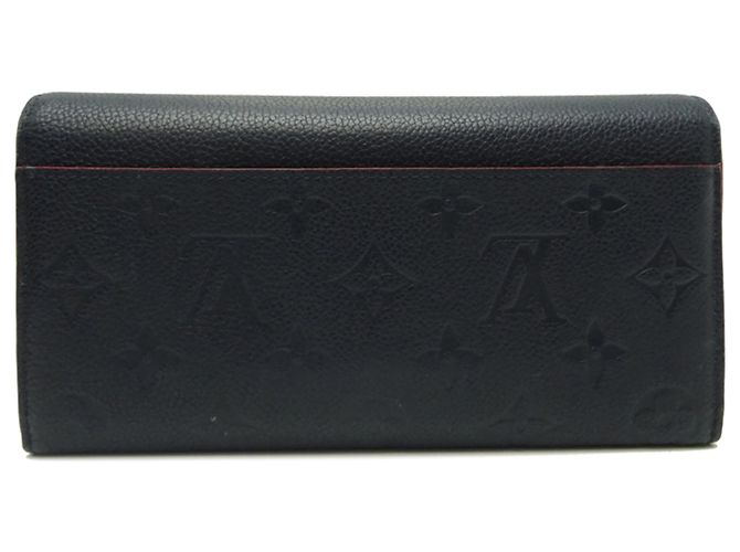 Cartera Larga Sarah de Louis Vuitton Roja Azul marino - vista 2