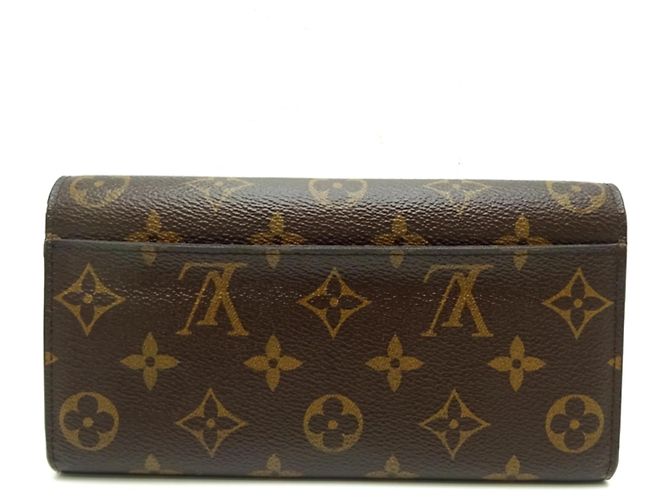 Cartera Larga Sarah de Louis Vuitton Castaño Rosa Fucsia - vista 2