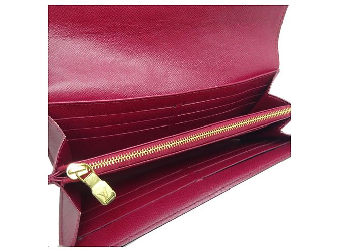 Cartera Larga Sarah de Louis Vuitton Castaño Rosa Fucsia - vista 5