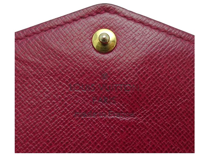 Cartera Larga Sarah de Louis Vuitton Castaño Rosa Fucsia - vista 6