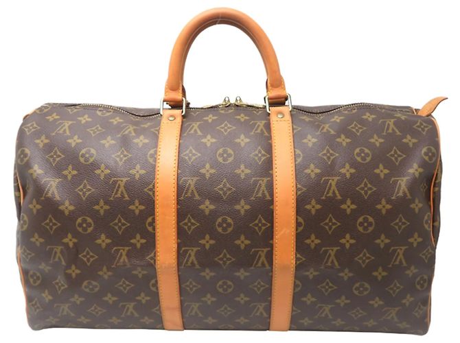 Borsa Boston Keepall 50 Louis Vuitton Marrone - vista 2