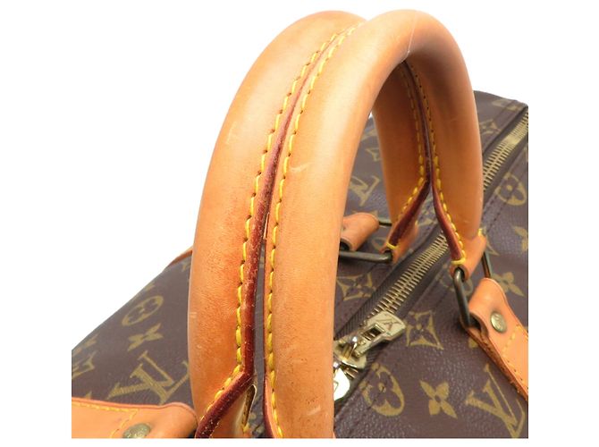 Borsa Boston Keepall 50 Louis Vuitton Marrone - vista 5