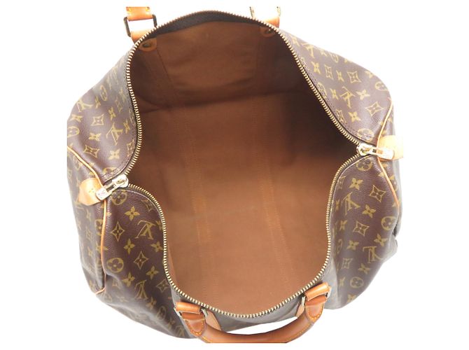 Borsa Boston Keepall 50 Louis Vuitton Marrone - vista 6