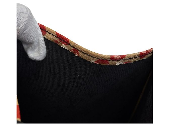 Borsa a spalla On the Go GM Louis Vuitton Nero Rosso Multicolore Beige - vista 11