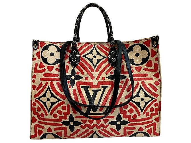 Borsa a spalla On the Go GM Louis Vuitton Nero Rosso Multicolore Beige - vista 2