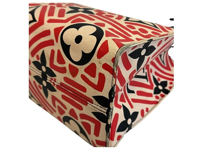 Borsa a spalla On the Go GM Louis Vuitton Nero Rosso Multicolore Beige - vista 4