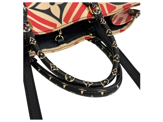 Borsa a spalla On the Go GM Louis Vuitton Nero Rosso Multicolore Beige - vista 6