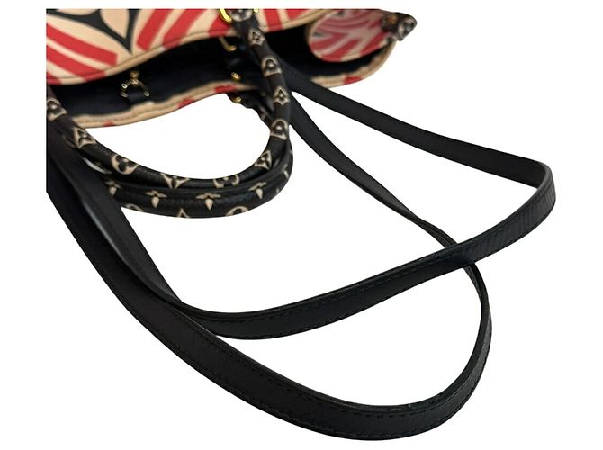 Borsa a spalla On the Go GM Louis Vuitton Nero Rosso Multicolore Beige - vista 7
