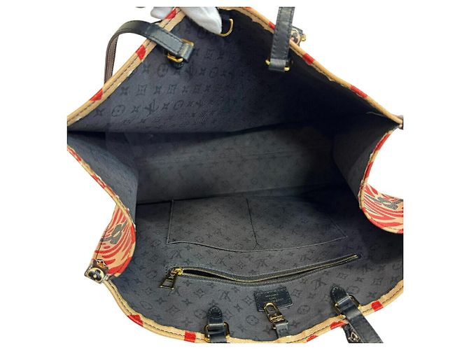 Borsa a spalla On the Go GM Louis Vuitton Nero Rosso Multicolore Beige - vista 9