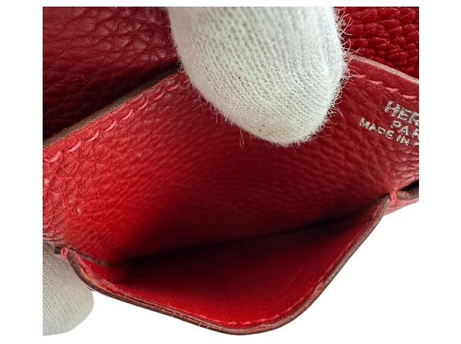 Hermès HERMES Dogon GM Bifold Langbörse in Rot - Ansicht 10