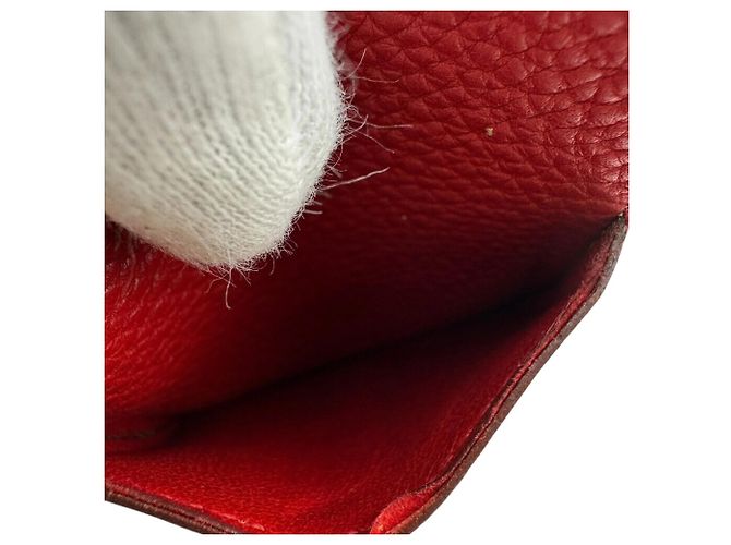 Hermès HERMES Dogon GM Bifold Langbörse in Rot - Ansicht 11