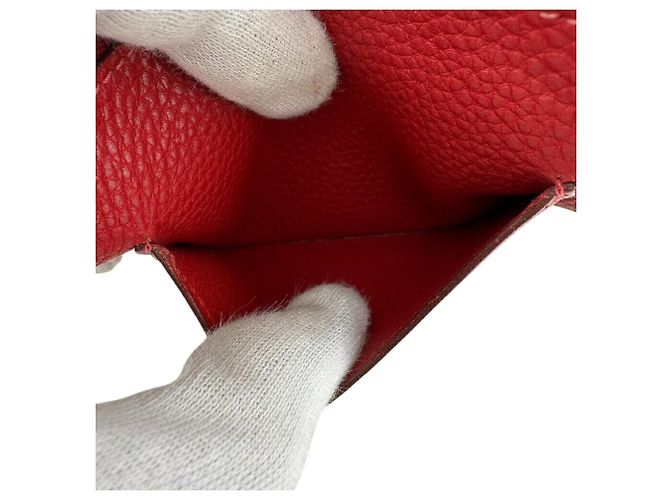 Hermès HERMES Dogon GM Bifold Langbörse in Rot - Ansicht 14