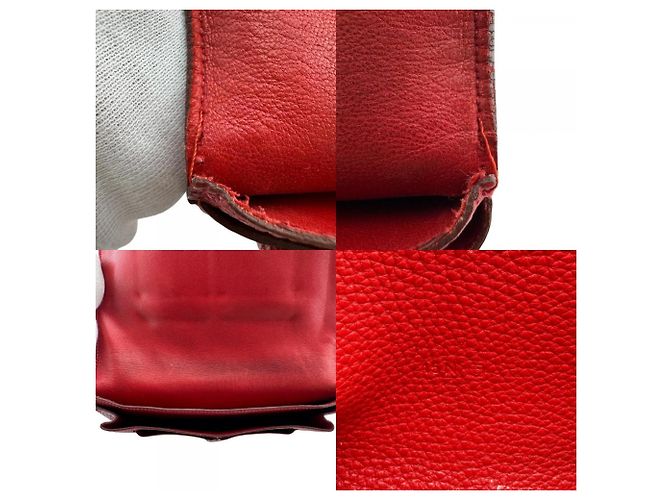 Hermès HERMES Dogon GM Bifold Langbörse in Rot - Ansicht 15