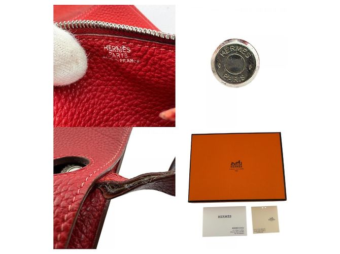 Hermès HERMES Dogon GM Bifold Langbörse in Rot - Ansicht 16